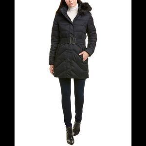 Barbour Waylite Quilted Faux Fur Hooded Puffer Coat